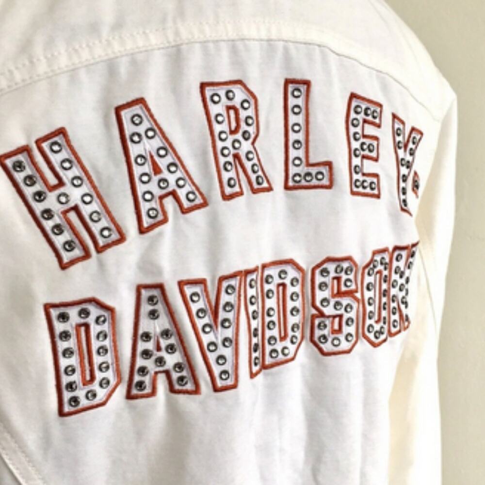Harley Davidson Moto Jacket M - MEDIUM AUTHENTIC EUC - Picture 4 of 12